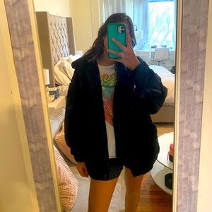 I.AM.GIA black fleece jacket